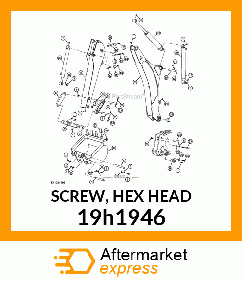 SCREW, HEX HEAD 19h1946