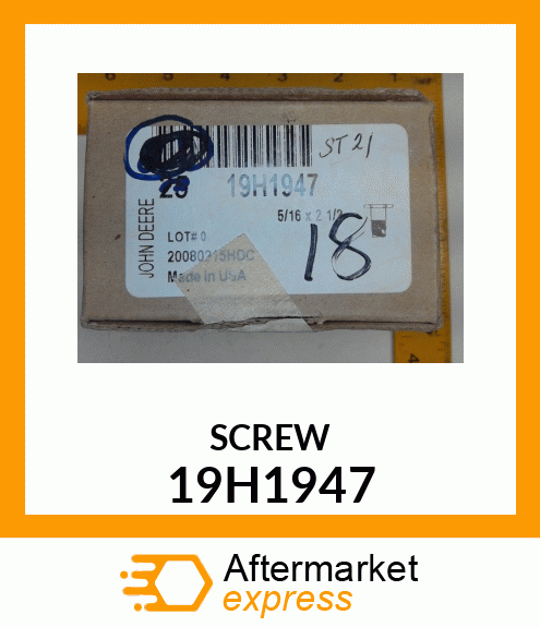 SCREW, HEX HEAD 19H1947