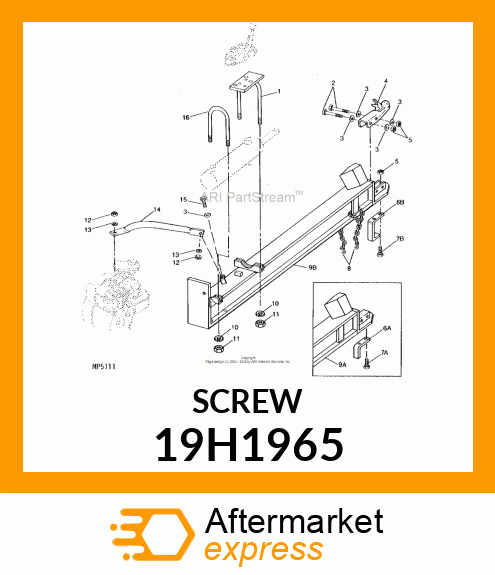 SCREW, HEX HEAD 19H1965