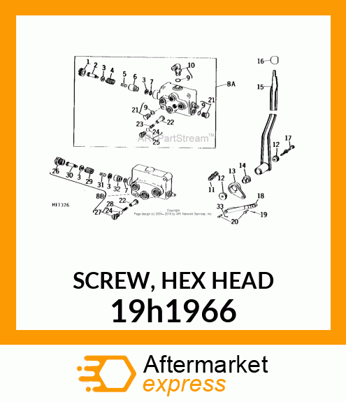 SCREW, HEX HEAD 19h1966