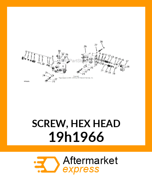 SCREW, HEX HEAD 19h1966