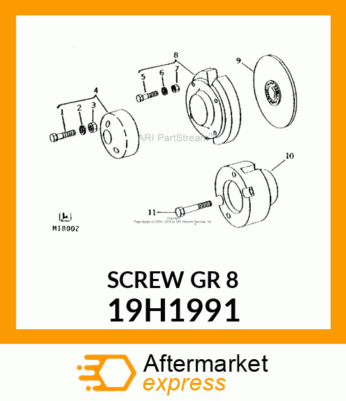 SCREW, HEX HEAD 19H1991