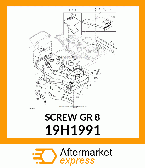 SCREW, HEX HEAD 19H1991