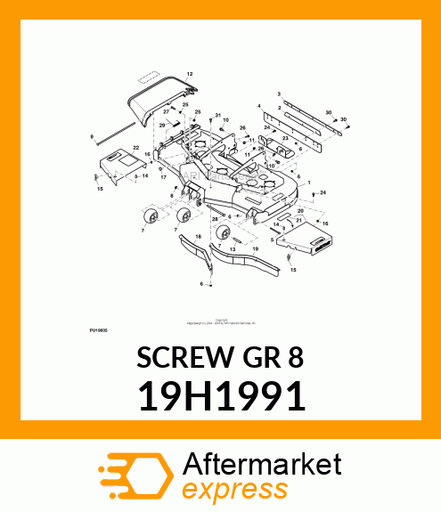 SCREW, HEX HEAD 19H1991