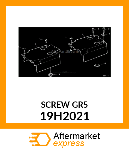 SCREW, HEX HEAD 19H2021