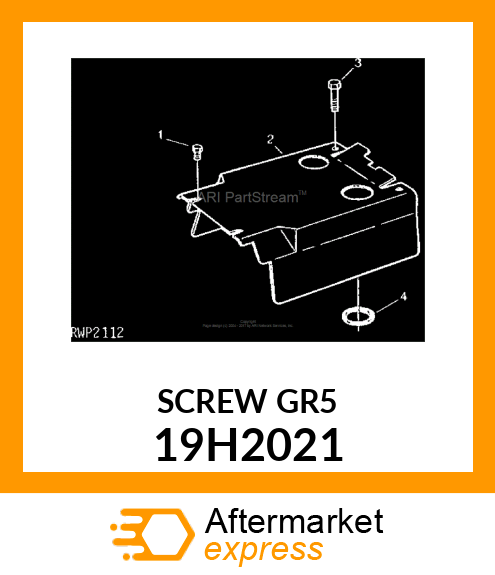 SCREW, HEX HEAD 19H2021