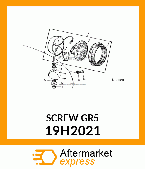 SCREW, HEX HEAD 19H2021