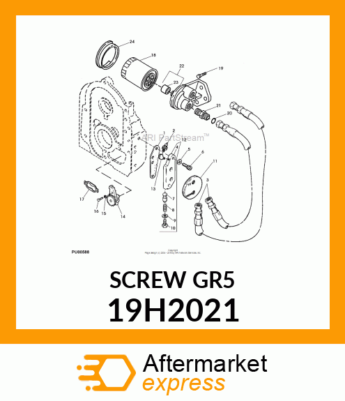 SCREW, HEX HEAD 19H2021