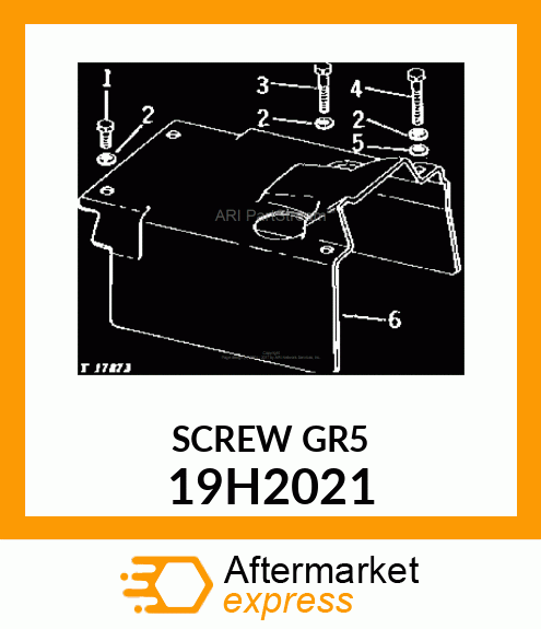 SCREW, HEX HEAD 19H2021