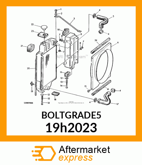 SCREW, HEX HEAD 19h2023