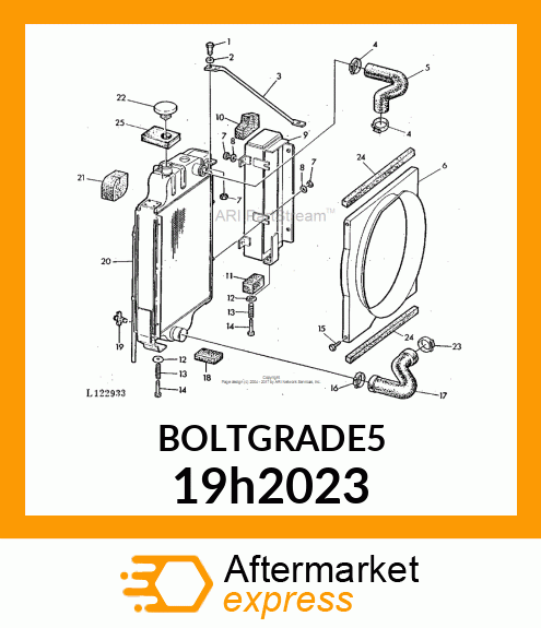 SCREW, HEX HEAD 19h2023