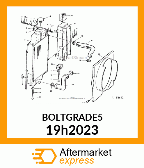 SCREW, HEX HEAD 19h2023