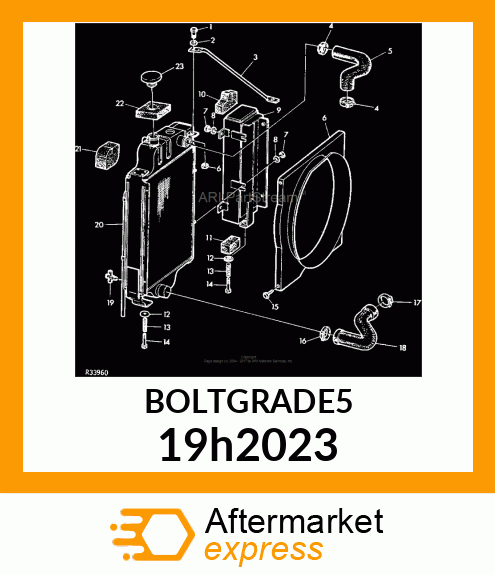 SCREW, HEX HEAD 19h2023