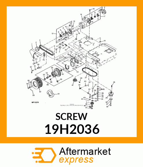 SCREW, HEX HEAD 19H2036