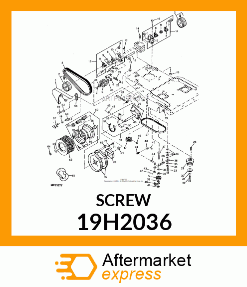 SCREW, HEX HEAD 19H2036