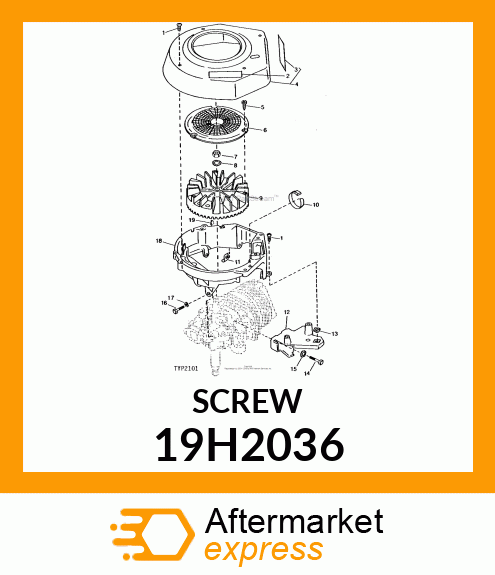 SCREW, HEX HEAD 19H2036