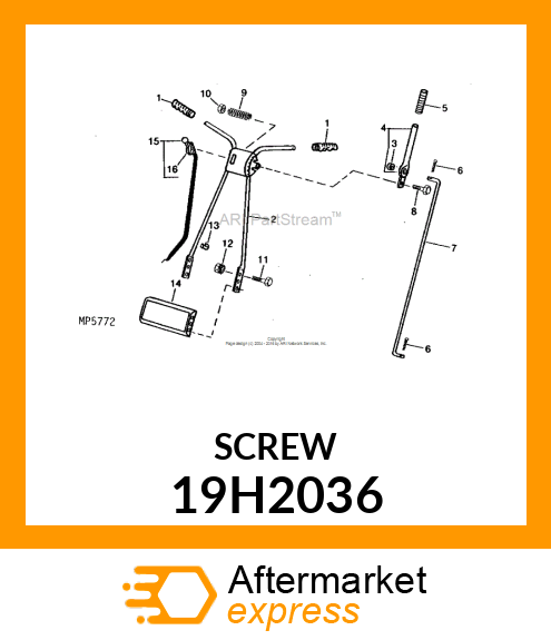 SCREW, HEX HEAD 19H2036