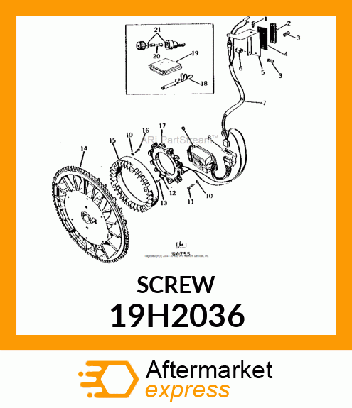 SCREW, HEX HEAD 19H2036