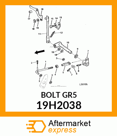 SCREW, HEX HEAD 19H2038