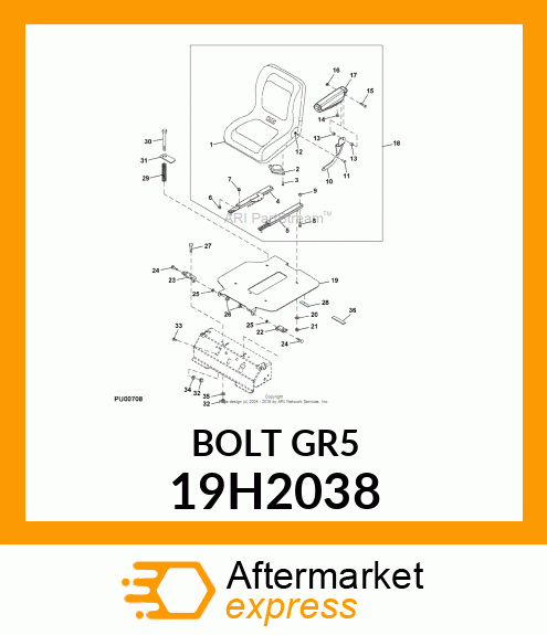 SCREW, HEX HEAD 19H2038