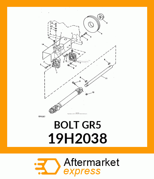 SCREW, HEX HEAD 19H2038