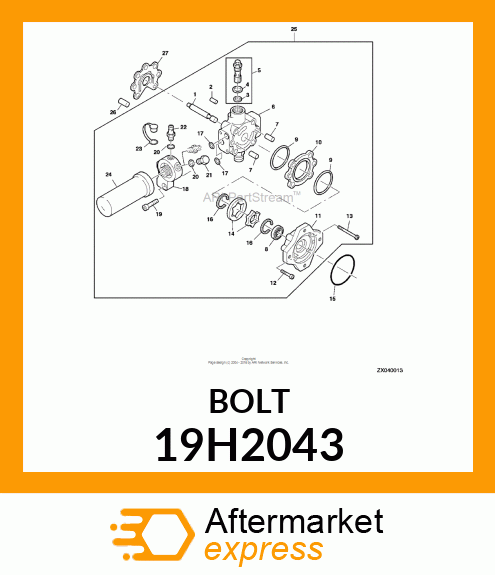 SCREW, HEX HEAD 19H2043