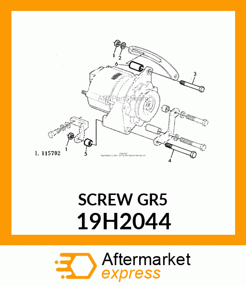 SCREW, HEX HEAD 19H2044