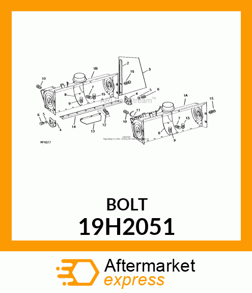 SCREW, HEX HEAD 19H2051