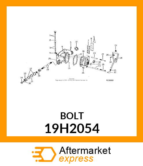 SCREW, HEX HEAD 19H2054