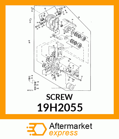 SCREW, HEX HEAD 19H2055