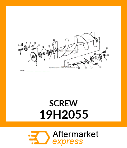 SCREW, HEX HEAD 19H2055