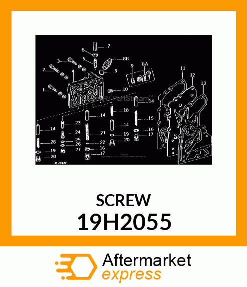 SCREW, HEX HEAD 19H2055