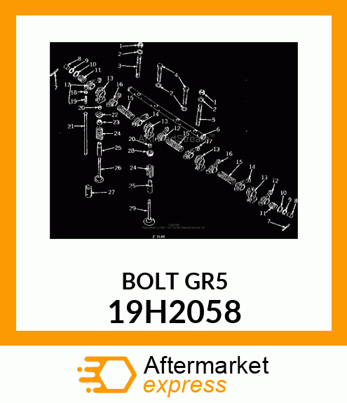 SCREW, HEX HEAD 19H2058