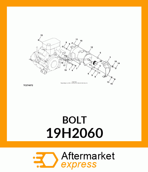 SCREW, HEX HEAD 19H2060