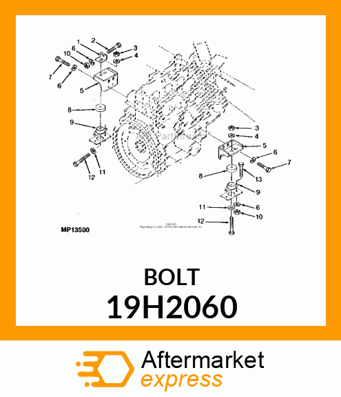 SCREW, HEX HEAD 19H2060