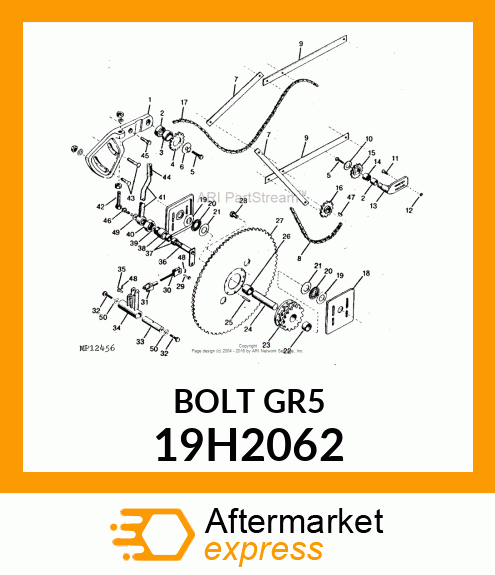 SCREW, HEX HEAD 19H2062