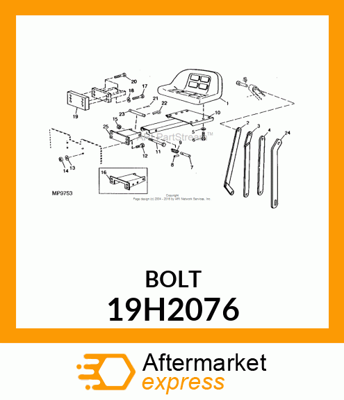 SCREW, HEX HEAD 19H2076