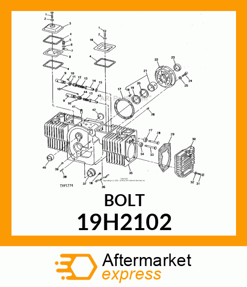 SCREW, HEX HEAD 19H2102