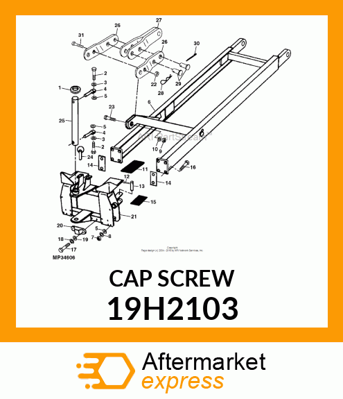 SCREW, HEX HEAD 19H2103