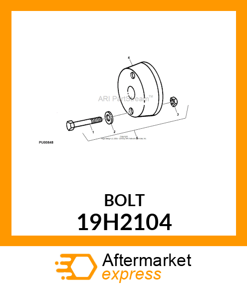 SCREW, HEX HEAD 19H2104