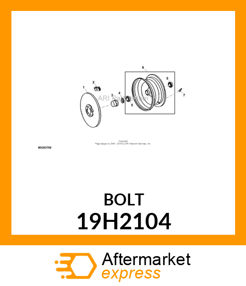 SCREW, HEX HEAD 19H2104