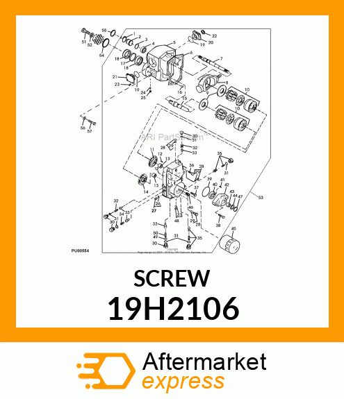 SCREW, HEX HEAD 19H2106