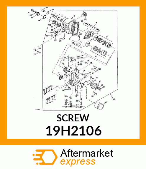 SCREW, HEX HEAD 19H2106