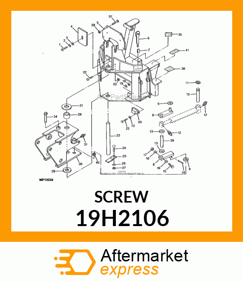 SCREW, HEX HEAD 19H2106