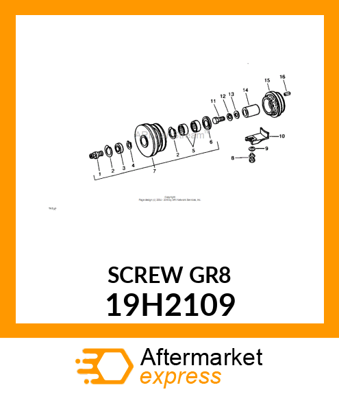 SCREW, HEX HEAD 19H2109