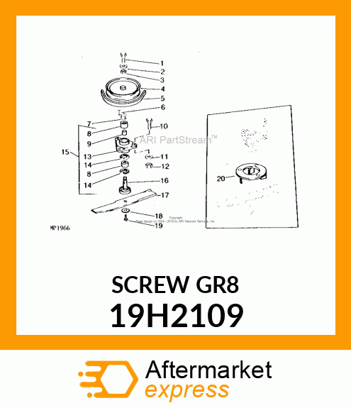 SCREW, HEX HEAD 19H2109