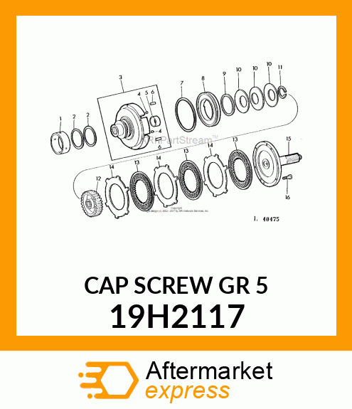 SCREW, HEX HEAD 19H2117