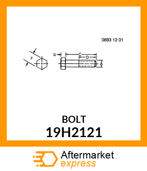 SCREW, HEX HEAD 19H2121