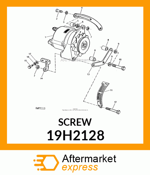 SCREW, HEX HEAD 19H2128