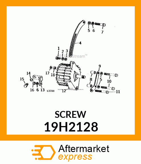 SCREW, HEX HEAD 19H2128